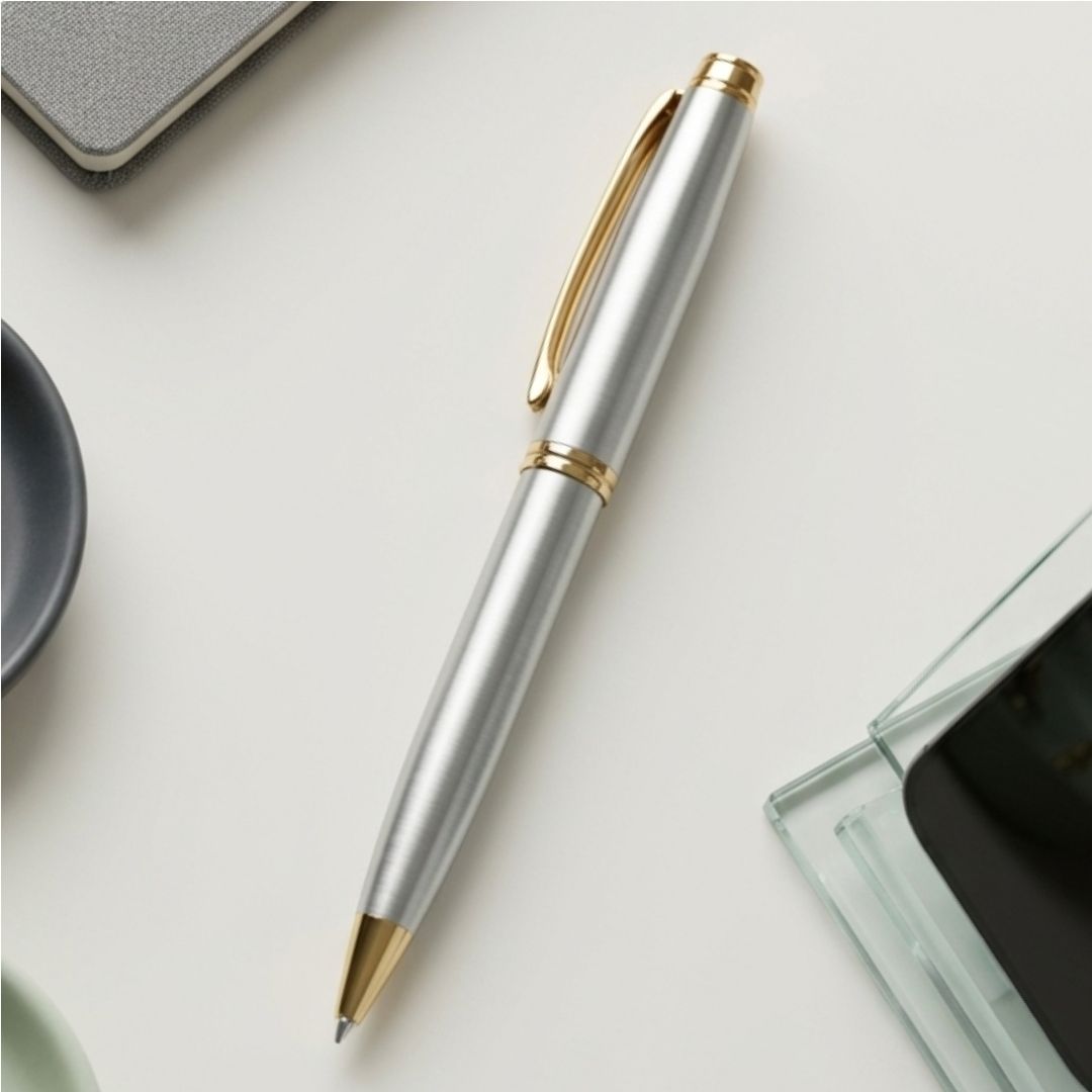 Luxury Silver Gold Executive Ball Pen